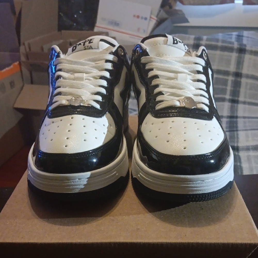 A Bathing Ape Bape Sta Low "Black" (2021) M9.5/W11 EUC - Picture 4 of 9